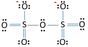 Disulfate ion - S2O72- Lewis Structure